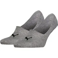 PUMA Füßlinge PUMA UNISEX MID CUT FOOTIE (2 Paar) No-Show-Socks, Silikon in der Ferse für optimalen Halt