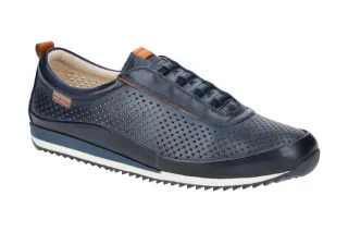 Pikolinos M2A-6252 Liverpool Herren Slipper blau Echtleder Gummisohle