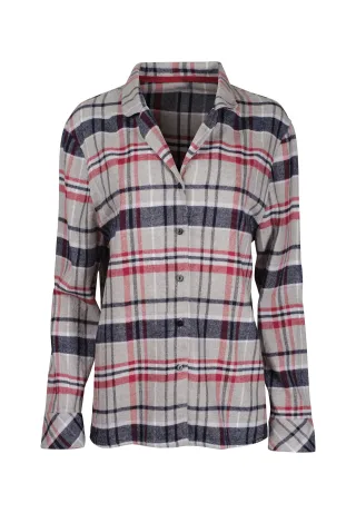 SKINY - SKINY Damen Pyjama lg. Night In Skiny Flanell classic melange check - Gr. - 44