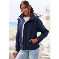 Elbsand Softshelljacke mit hohem, verstellbaren Kragen