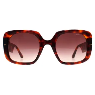 Ted Baker Square Damen Schildpatt Braun Farbverlauf TB1730 Catrina