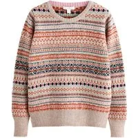 LAURA ASHLEY Norwegerpullover Laura Ashley Rundhalspullover mit Fairisle-Muster (1-tlg)