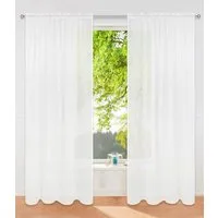 OTTO home Gardine Dolly (1 St), Stangendurchzug, transparent, Polyester, Stangendurchzug, transparent, gewebt, Pflegeleicht, eleganter Fall