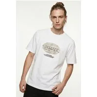 Jack & Jones T-Shirt JCOLIDO AOP FRONT PRINT TEE SS CREW NECK mit Frontprint