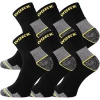 TippTexx 24 Kurzsocken 6 Paar Kurzschaft Arbeitssocken kurze Work Socks Damen Herren robust (6 Paar) Vollfrotteefuß, schützend gepolstert