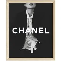 JUSTGOODMOOD Poster Premium ® Chanel Poster · ohne Rahmen, Poster in verschiedenen Größen verfügbar