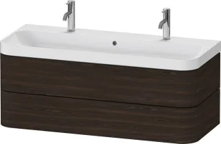 Duravit Happy D.2 Plus c-shaped Set wandhängend Nussbaum gebürstet 1175x490x480 mm - HP4379O69690000 HP4379O69690000