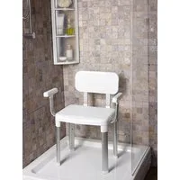 Bischof Dusch- und Badhocker Splash Comfort Xtra, belastbar bis 150 kg, höhenverstellbar, TÜV-GS
