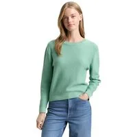 TOM TAILOR Denim V-Ausschnitt-Pullover mit Rippbündchen