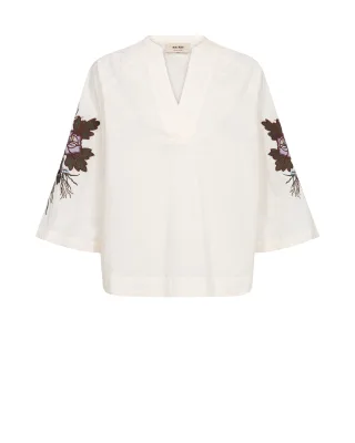 MOS MOSH - MMAleysa Popli Blouse ecru - Gr. - L