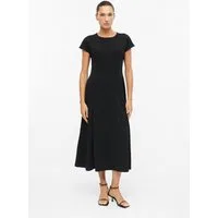 s.Oliver Midikleid Kleid Midi-Kleid mit Teilungsnähten und Eingrifftaschen