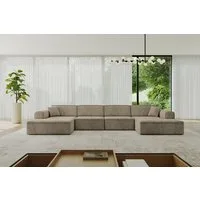 ALTDECOR Wohnlandschaft IREA-U2-v3, Sofa Praktische Bequeme Funktionsecke Couch U-Form Eckcouch, Corner Sofa U-Form Vielseitige Sofa Wohnlandschaft Wohnzimmer