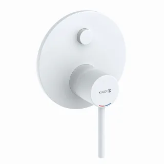 Kludi BOZZ Unterputz-Wannenarmatur Push m. Funktionseinheit eigens., mattweiß, 387635376 387635376