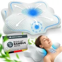 Gentle North Nackenstützkissen Orthopädisches Nackenstützkissen aus hochwertigem Memory Foam