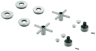 GROHE Kreuzgriff Atrio 48406 2 STK supersteel, 48406DC0 48406DC0