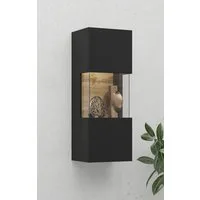 Home affaire Hängevitrine Ava, Breite 36 cm, hängend montierbar moderne grifflose Vitrine, Eckverglasung