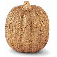 Horror-Shop Dekoobjekt Glitzer Kürbis als Deko an Halloween