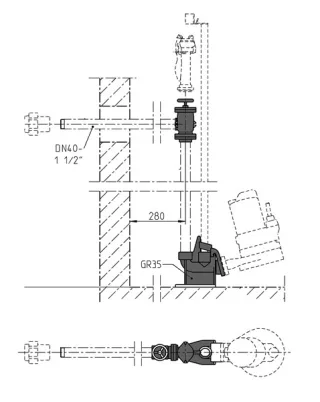 Jung Pumpen S-Zubehör Armaturen Dn40 Mc JP48923