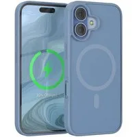 EAZY CASE Handyhülle Outdoor Case MagSafe für Apple iPhone 17 6,3 Zoll, Slim Cover Hülle MagSafe Bumper Case Outdoor Schutz Etui Hellblau