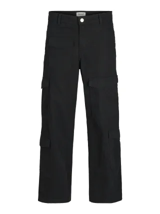 JACK&JONES - JPSTBILL JJRUSH MULTI POCKET CARGO black - Gr. - 34
