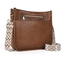 TAN.TOMI Umhängetasche Damen Handtasche mittelgroß Crossbody Bag multi pochette tasche, Damenhandtasche mit Verstellbar Breitem Schultergurt