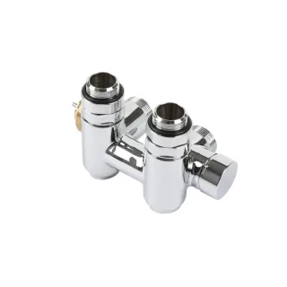 Terma Thermostat-Verbundeckventil 50mm mit Anschlussmöglichkeit für Heizpatronen CYLINDER; rechts; G TGZTCR021