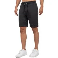 Reichstadt Sweatshorts Herren Regular Fit Kurze Hose Marken-Stick 23RS036 mit Stitching am Hosenbein