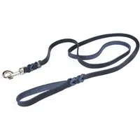 CopcoPet Hundeleine Fettlederleine mit Handschlaufe, Leder