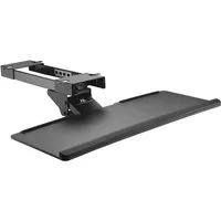 Maclean Halterung MC-757 Tastaturhalterung unter Tisch ausziehbare Tastaturablage 67 cm, (Höhenverstellbar, Neigbar, Ergonomisch, für Büro & Home Office)