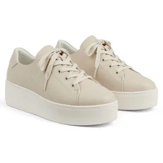 Plateau-Sneaker für Damen, Damen, size: regular, Elfenbein, Synthetic-blend, by Lands' End