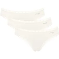 sloggi Minislip GO Crush (3er Pack) dehnbare Spitzendetails, Cotton-Mix