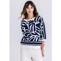 TUZZI Strickpullover mit Rippbündchen