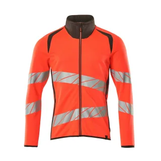 MASCOT Herren Sweatshirt mit Reißverschluss ACCELERATE SAFE Hi-vis Rot / Dunkelanthrazit M - 19184-781-22218-M
