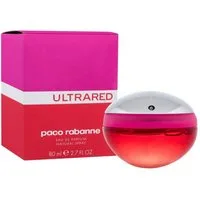 paco rabanne Eau de Parfum ULTRARED Eau de Parfum 80ml Damen Duft Spray Kult-Parfum, Futuristische Halbkugel in pink-rot mit silber