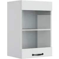 Vicco Glashängeschrank R-Line, Weiß Landhaus/Weiß, 40 cm (1-St)
