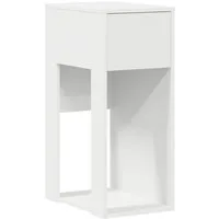 vidaXL Schreibtisch Computerschrank mit Schublade Weiß 30x44x74 cm