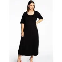 YOEK Midikleid Damen Kleid Große Größen