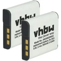 vhbw Akku Ersatz für Sony NP-FG1, NP-BG1 für Kamera / Foto / Kompaktkamera Kamera-Akku Akku Li-Ion 950 mAh (3,6 V, 2 St), Leistungsfähige Austausch-Akkus für Digitalkamera, Spiegelreflexkamera