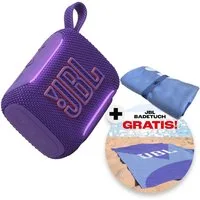 JBL Set: GO 5 + Strandtuch Bluetooth-Lautsprecher (A2DP Bluetooth, Bluetooth, AVRCP Bluetooth, 4,8 W, Kompakter, wasserdichter und stoßfester Lautsprecher mit Strandtuch)