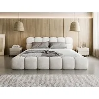 Compleo Polsterbett BUBBLE boucle Designerbett 140/160/180x200 BIZU, Wolkenbett, TOPSELLER Stauraumbett MADE IN EU