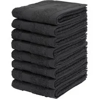 OTTO home Gästehandtücher Vanessa, 8 Gästehandtücher, 30x50cm, in Standard- und Premium-Qualität, Walkfrottee (Set, 8-St), Handtücher mit Bordüre, 100% Baumwolle, einfarbig, weich
