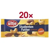 UELTJE Nüsse Original, Studentenfutter mit Rosinen, 20x 50 g
