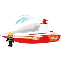 Lena® Spielzeug-Boot Boazz Feuerwehrboot, inkl. Spielfigur, Made in Europe