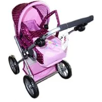 CHIC2000 Puppenwagen 560 29 Kombi-Puppenwagen LENI, Dots Brombeere