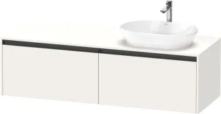 Duravit Ketho.2 Konsolenwaschtischunterbau wandhängend Weiß Supermatt 1600x550x459 mm - K24889R84840 K24889R84840000