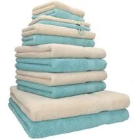 Betz Handtücher Premium Handtuch-Set 12-tlg., 100% Baumwolle (Set, 12-St), Duschtücher,Handtücher, Gästetücher, Seiftücher,Waschhandschuhe