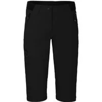 Bergson Outdoorhose VIDAA COMFORT Capri Damen 3/4 Wanderhose, leicht, strapazierfähig, Normalgrößen, schwarz