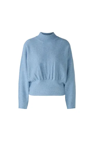 Oui - Pullover mit Fledermausärmel sky blue - Gr. - 38