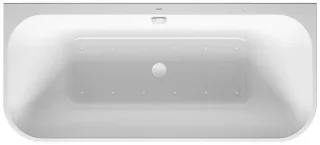 Duravit Happy D.2 Plus Whirlwanne Weiß / Graphit Supermatt 1800x800 mm - 760451800AS0000 760451800AS0000