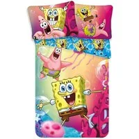 Spongebob Schwammkopf Wendebettbezug Sponge Bob Schwammkopf Bettwäsche Set für 135/140x200 cm, (2 St)